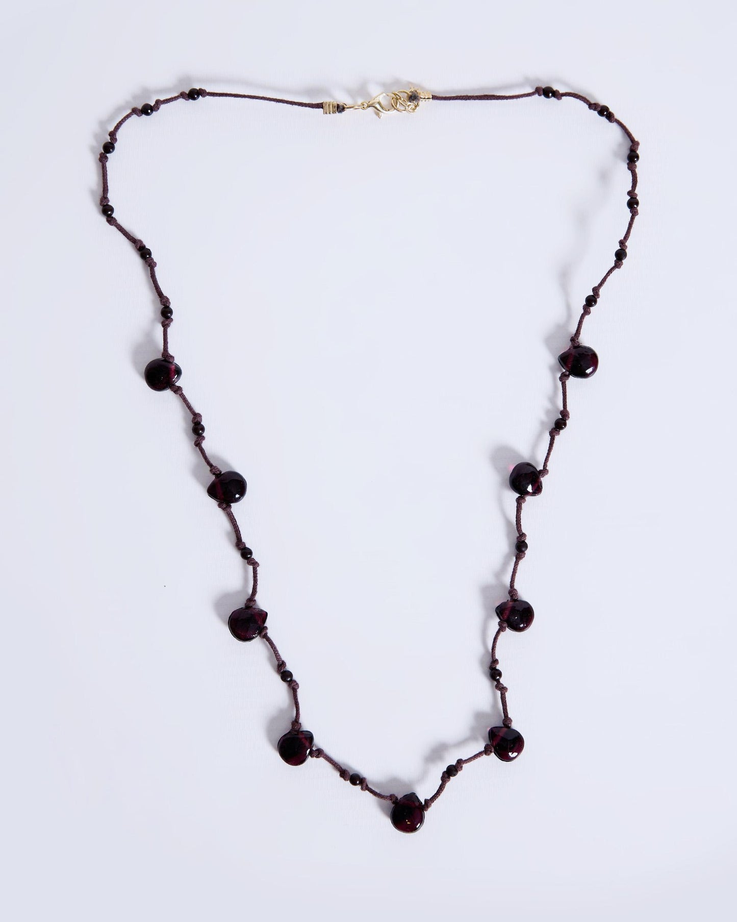 Brown Rope Tears Necklace