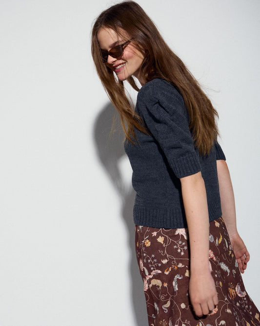 Top Punto Hombreras Antracita