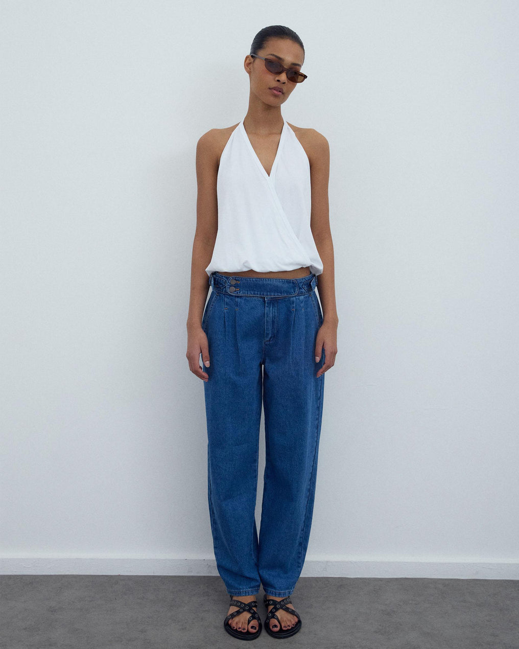 Jeans Pièce Avant Bleu
