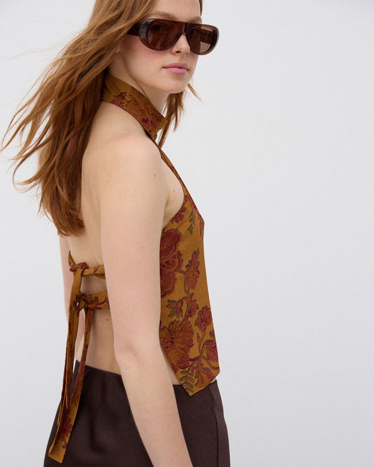 Top Estampado Floral Costas Multicolor