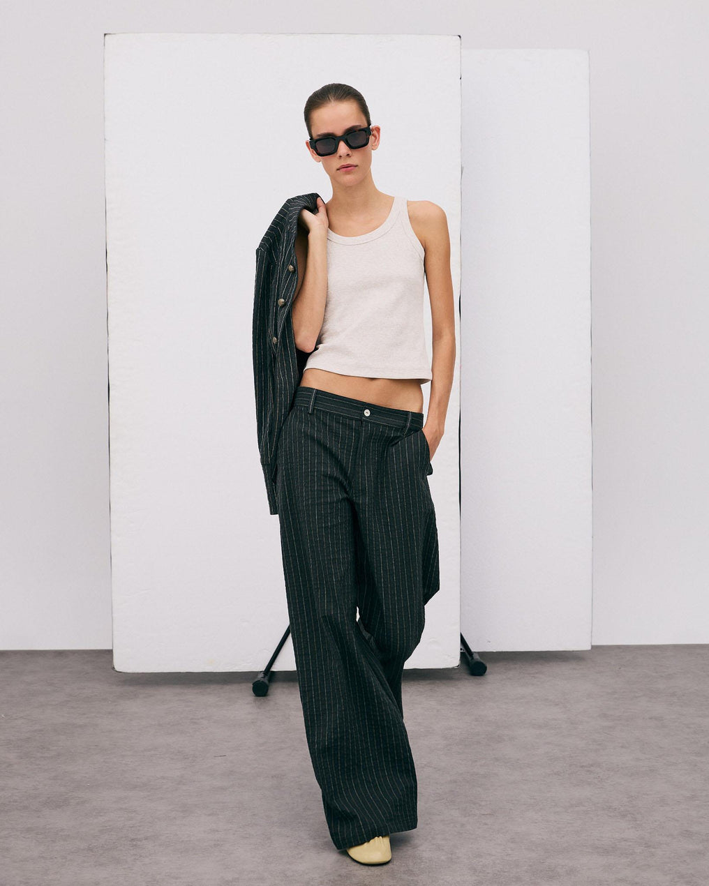 Pantalón Rayas Antracita