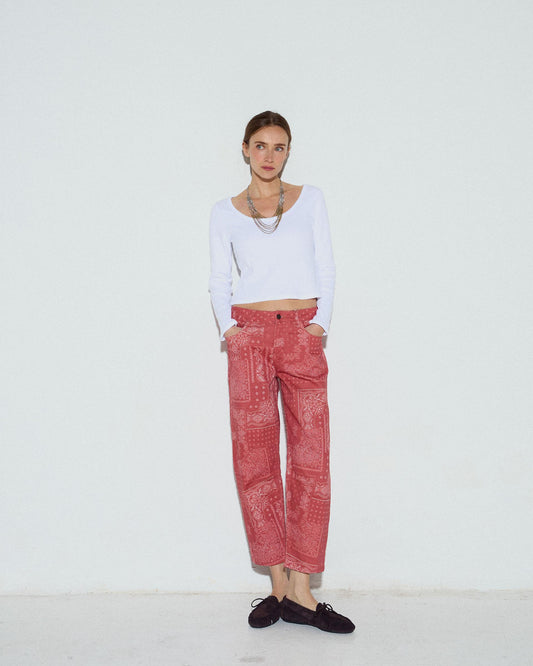 Red Bandana Jeans