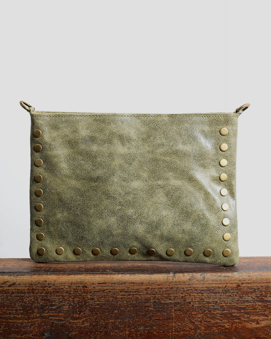 Bolso Mini Tachuelas Verde