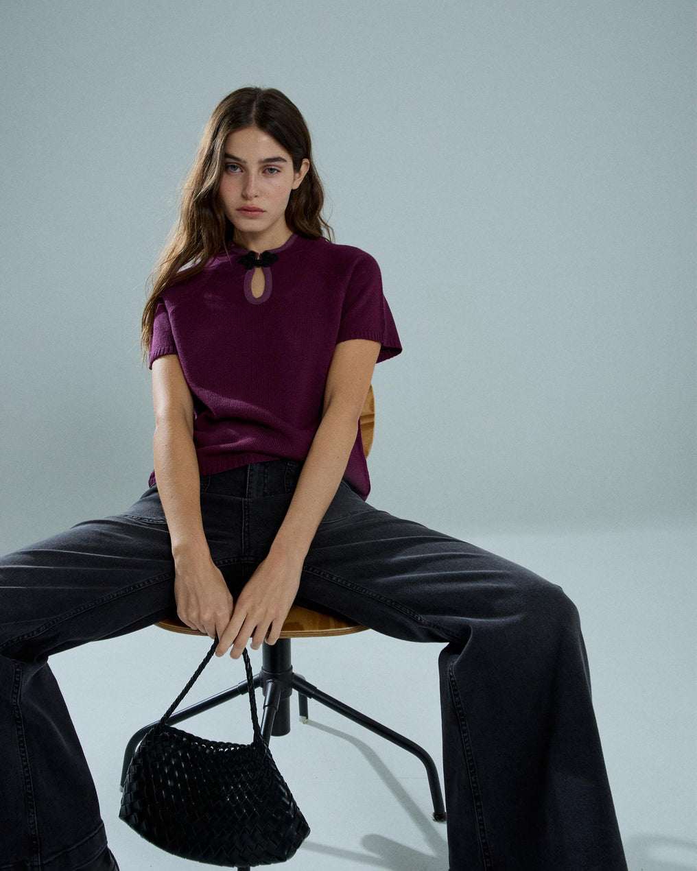 Top Alamar Escote Morado