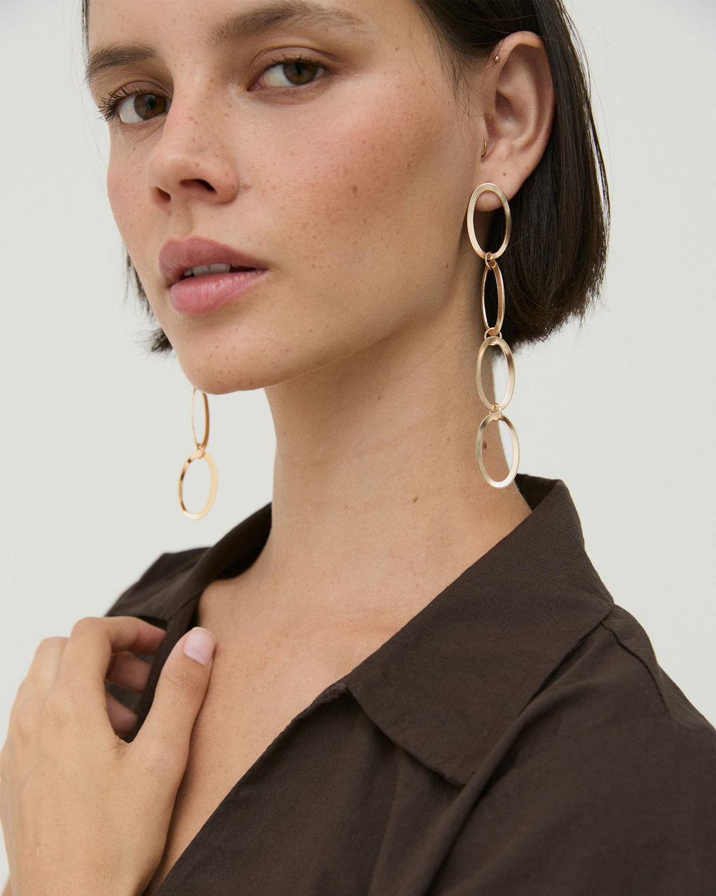 Pendientes Eslabones Oro
