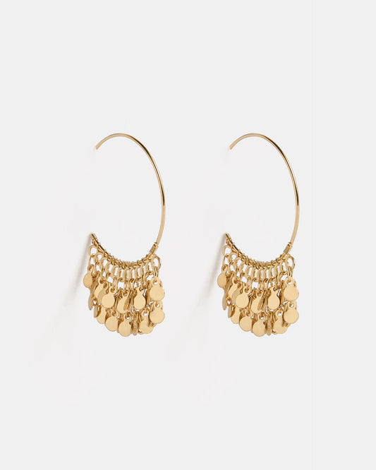 Pendientes Aro Malla Oro