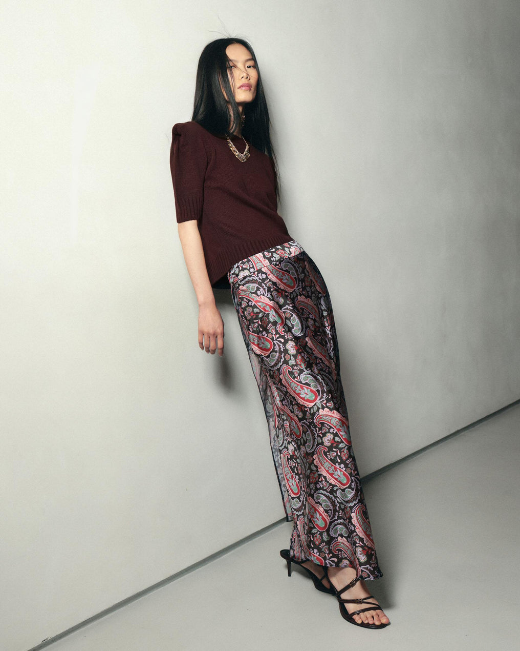 Falda Capas Estampado Amebas Multicolor