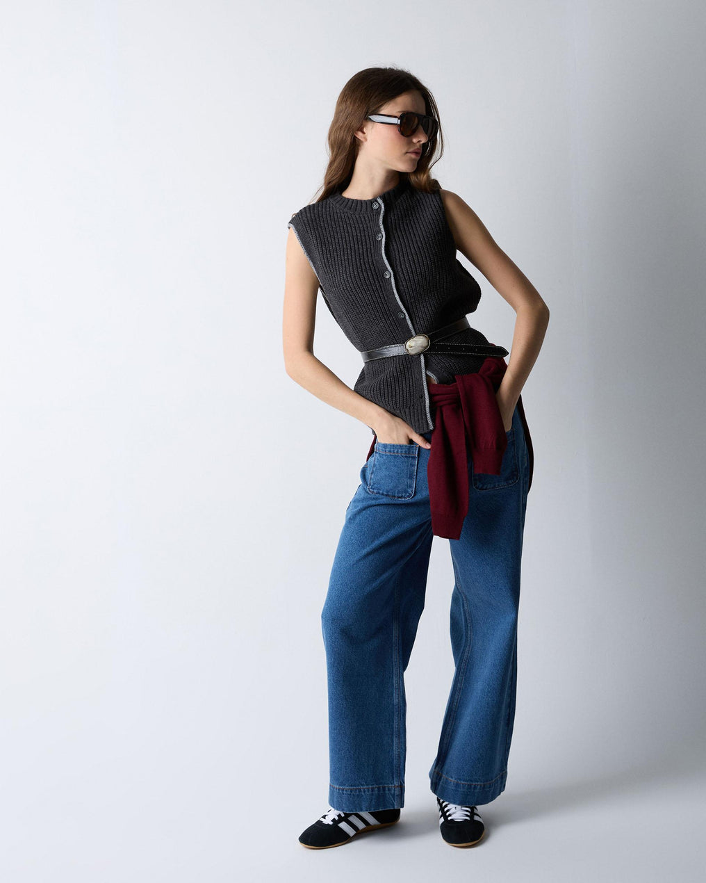 Anthracite Contrast Vest