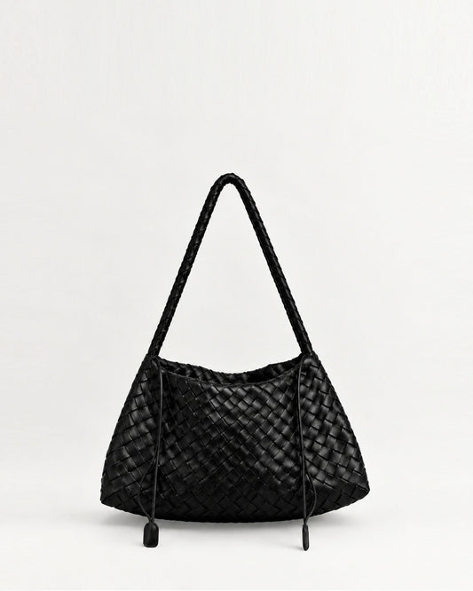 Bolso Pequeño Trenzado Negro
