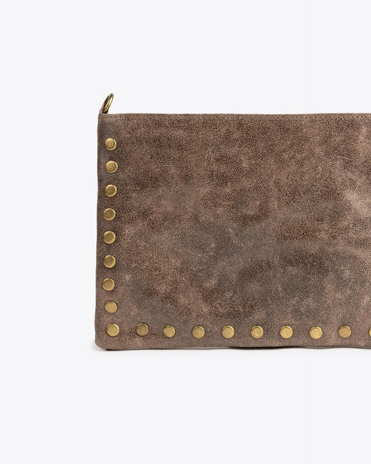 Mini Mala taupe cravejada