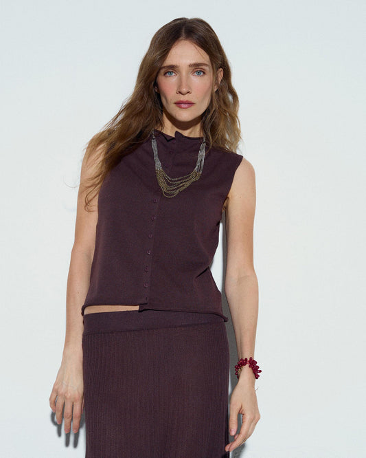 Botões castanhos Top Point