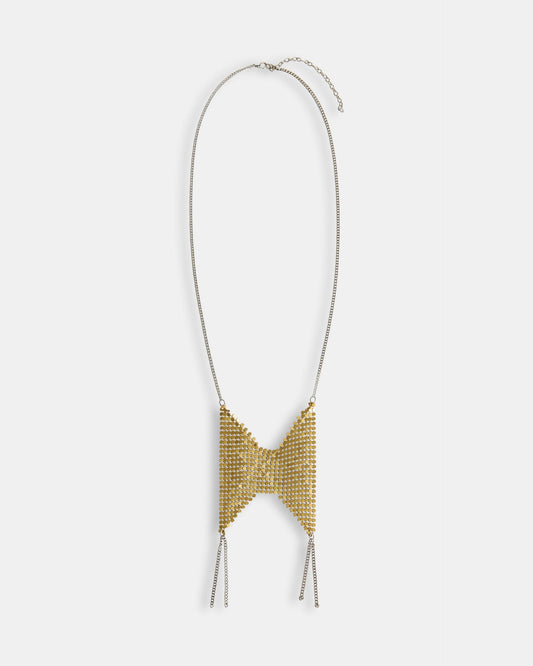 Collier Résille Longue Argenté
