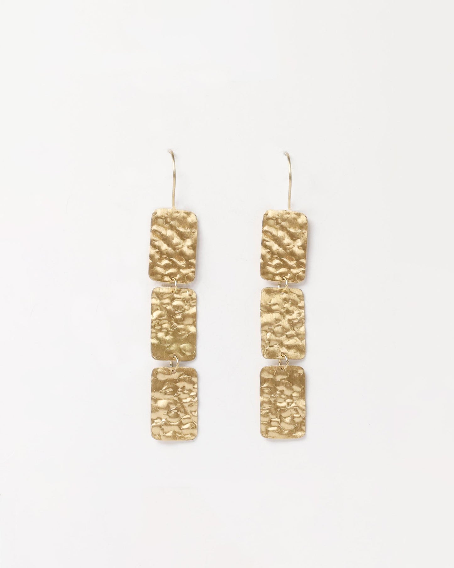 Earrings Rectangles Gold