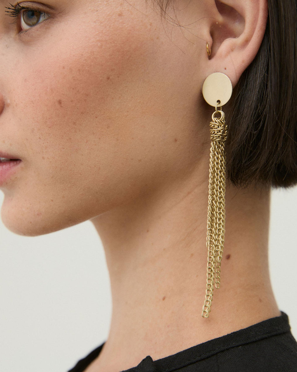 Pendientes Nudo Cadenas Oro