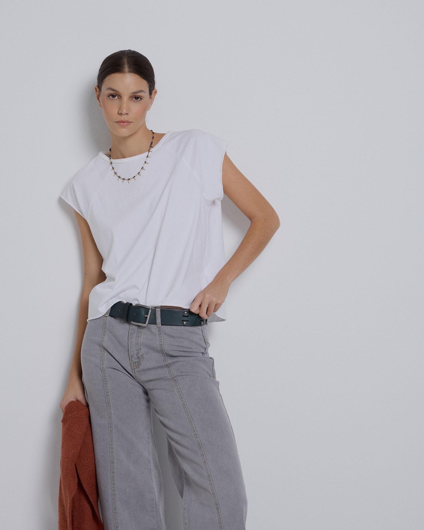 White Raglan Short Sleeve T-shirt