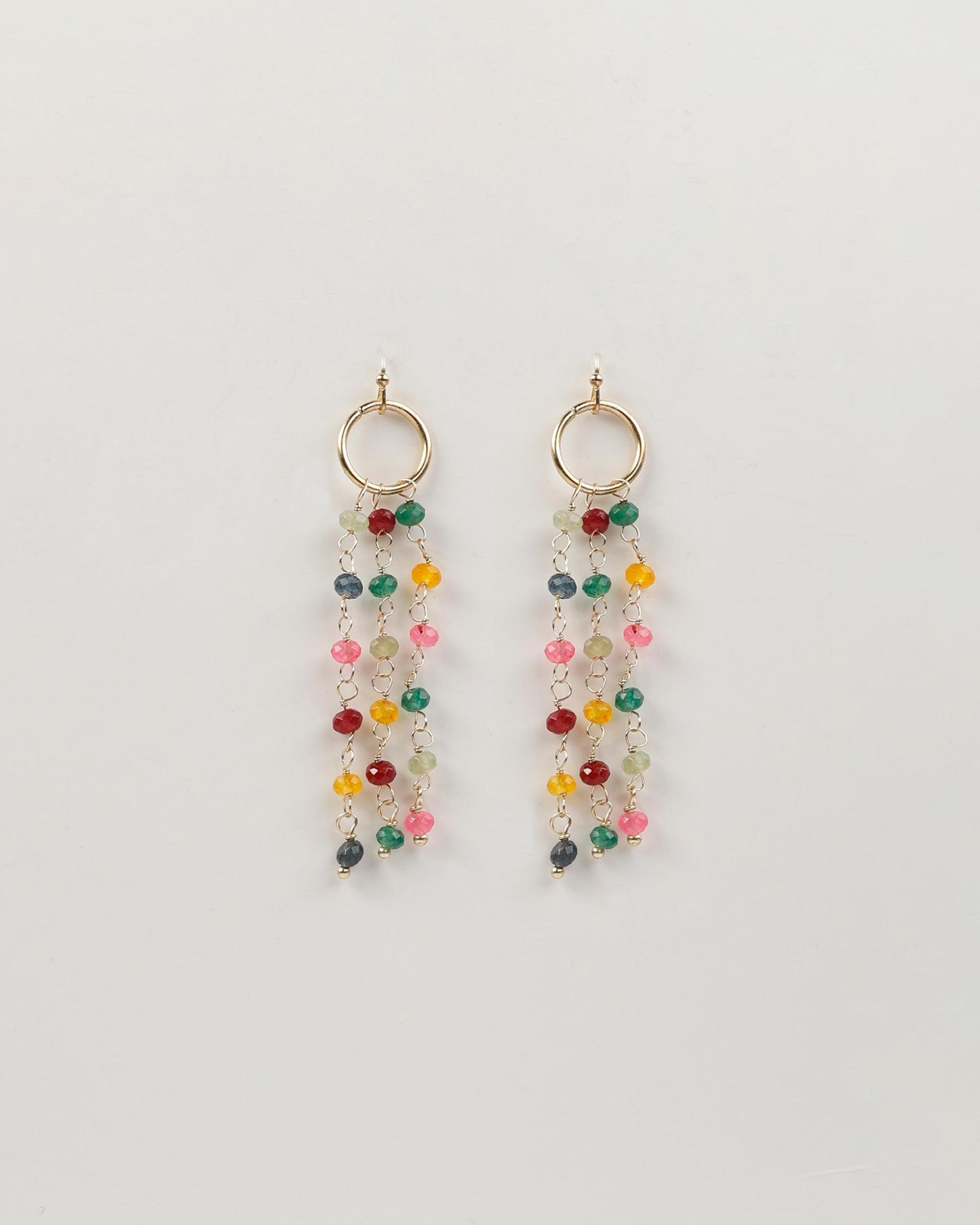 Pendientes Cadenas Colores Multicolor