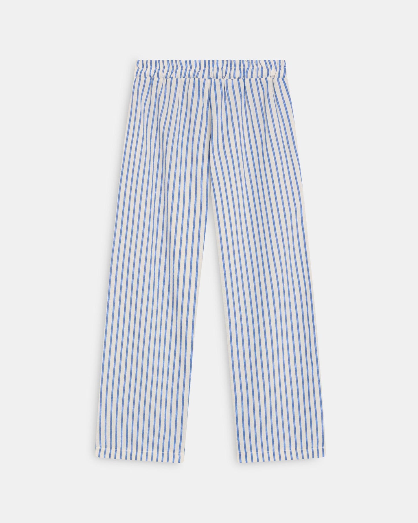 Calças Fluidas Riscas Azul