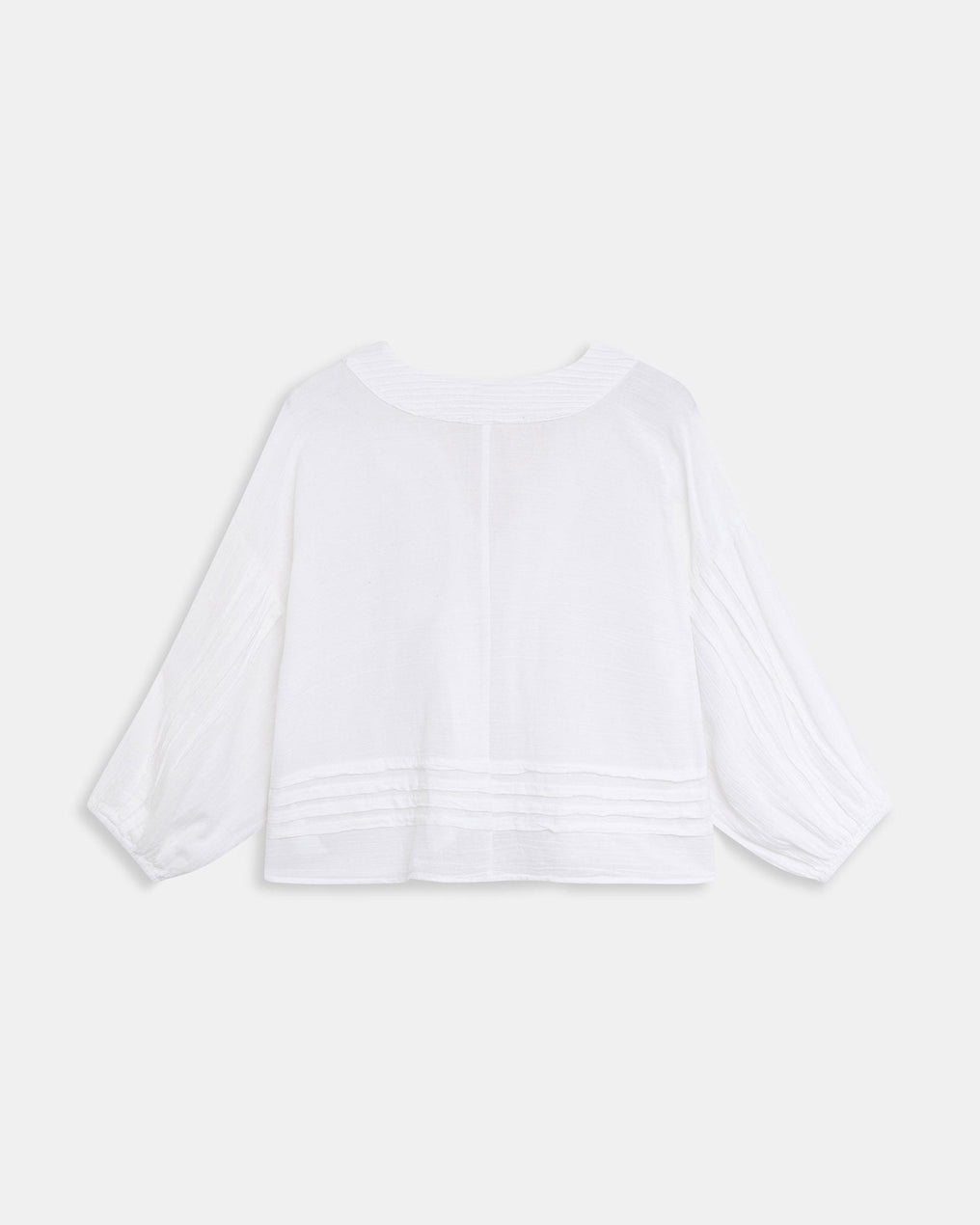 Blouse Plis Blanc