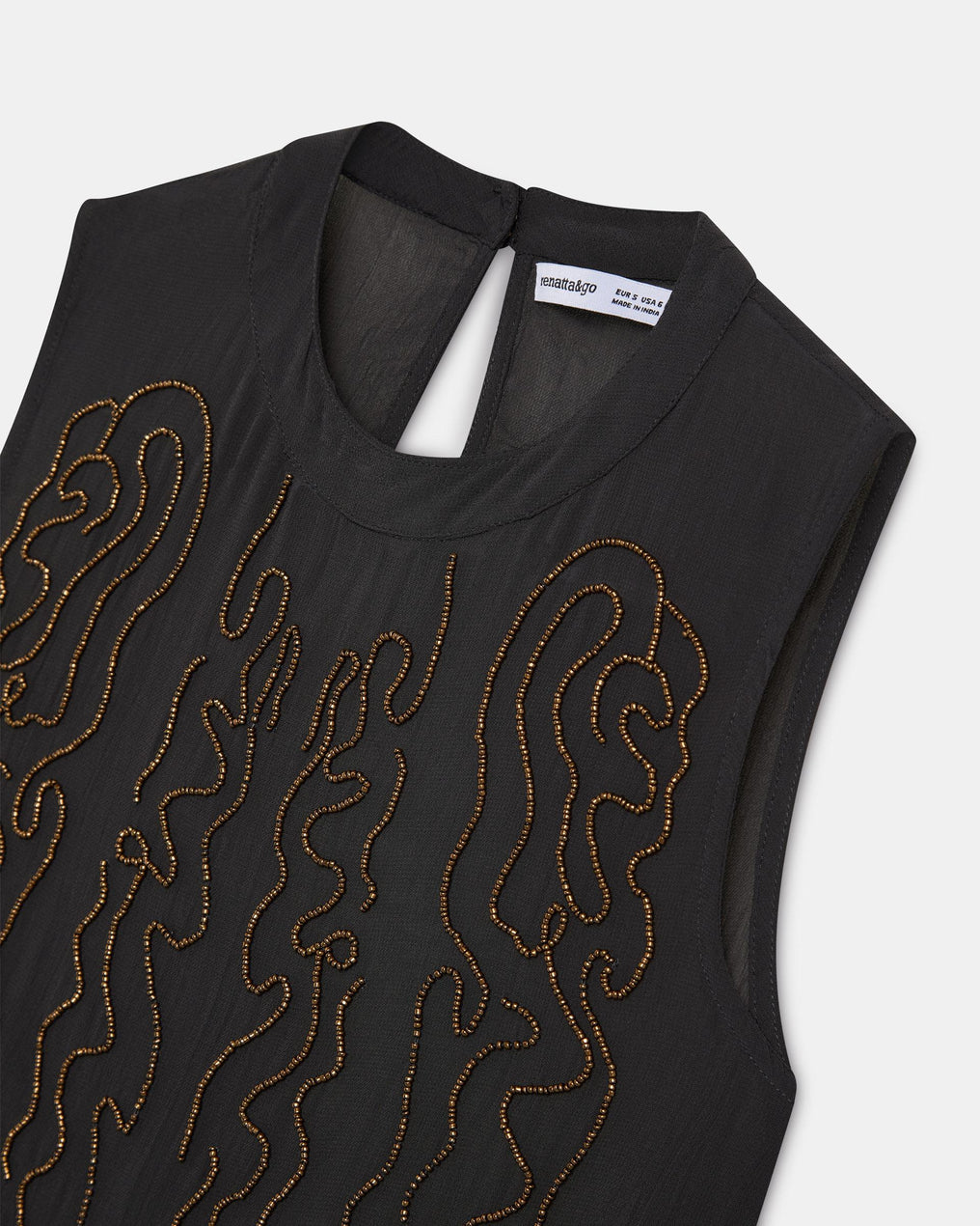 Top Abalorios Mini Antracita