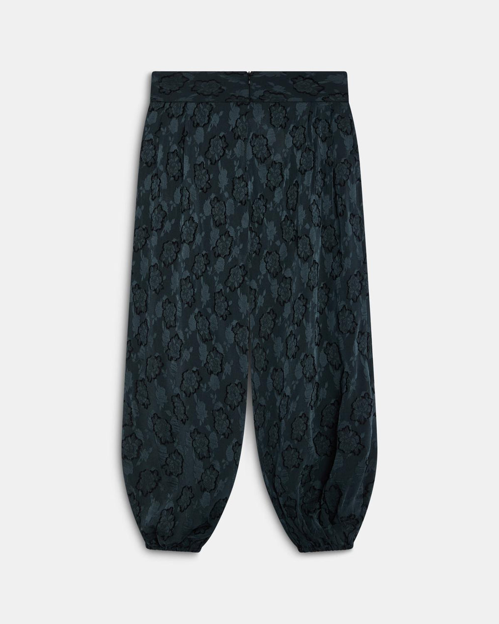 Pantalón Goma Puño Estampado Azul