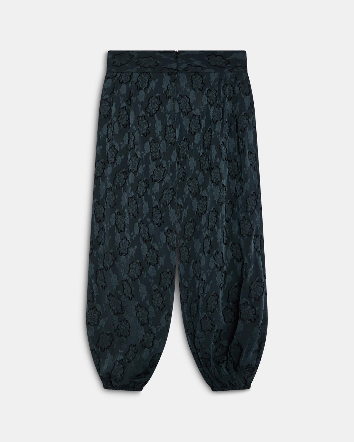 Pantalón Goma Puño Estampado Azul