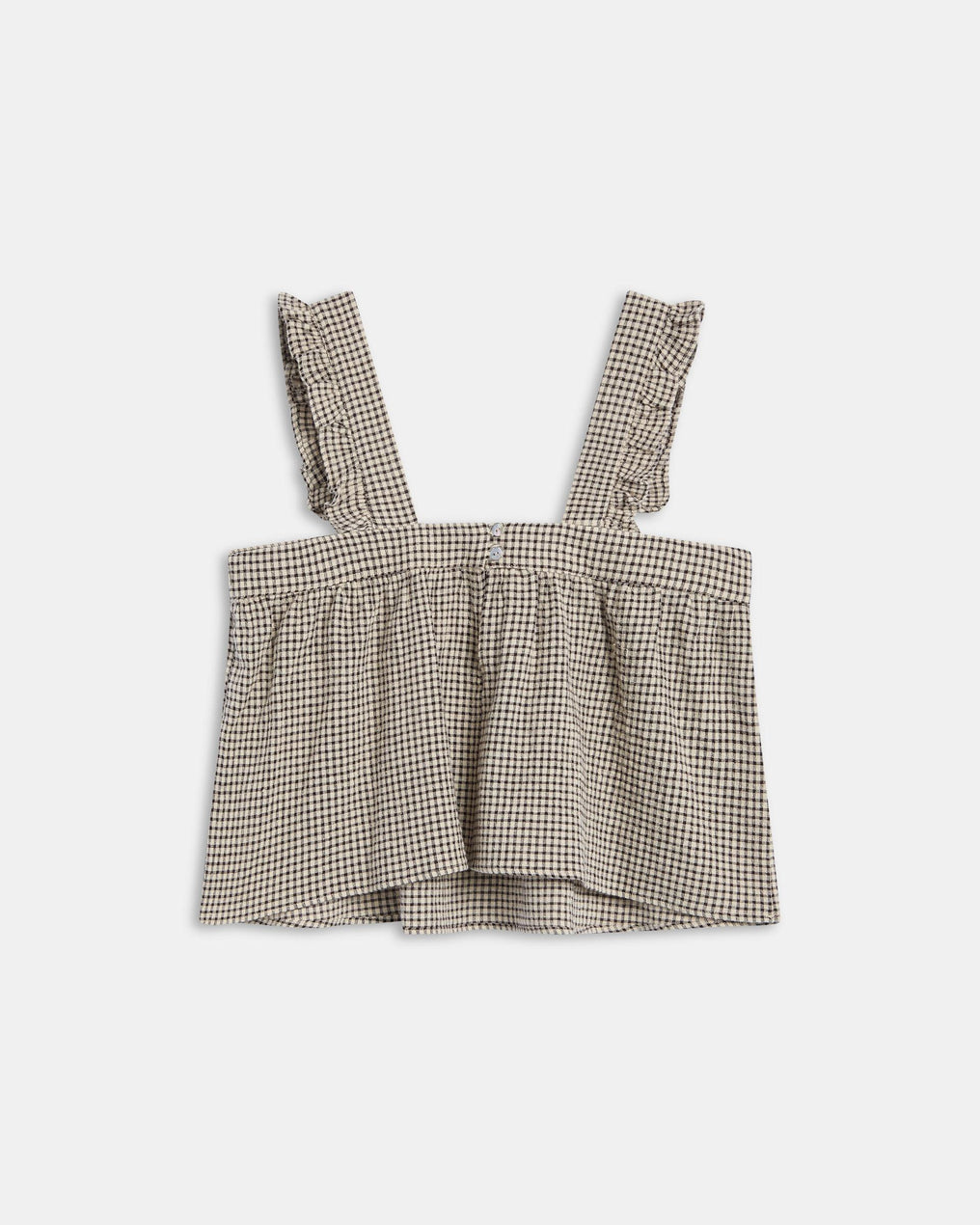Top Carreaux Seersucker Beige