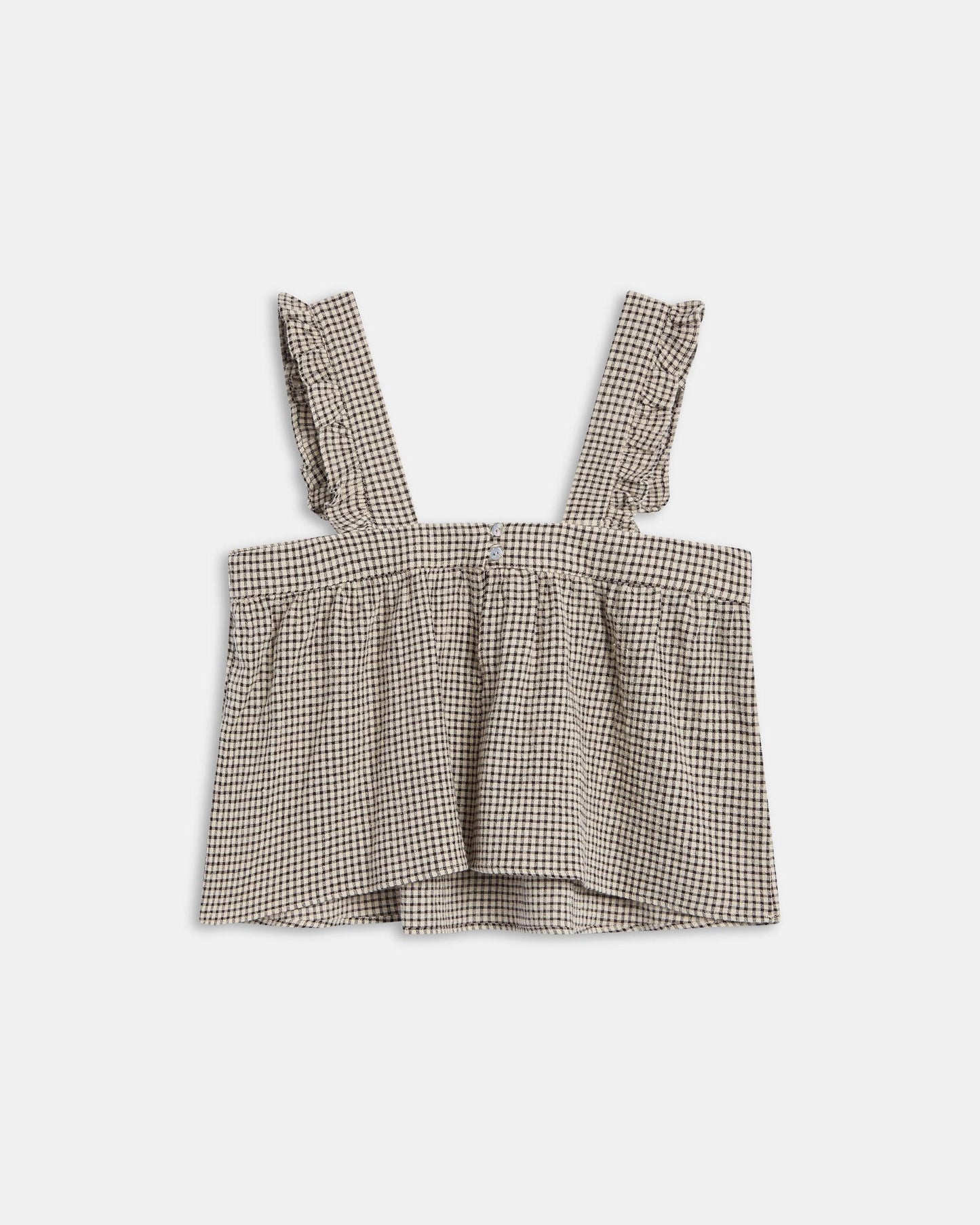 Top Carreaux Seersucker Beige