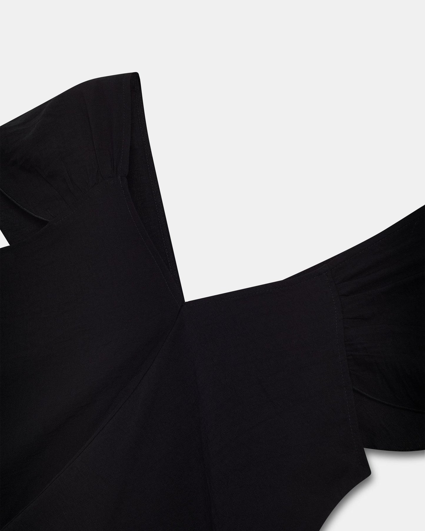 Blusa Decote em V Costas Preto