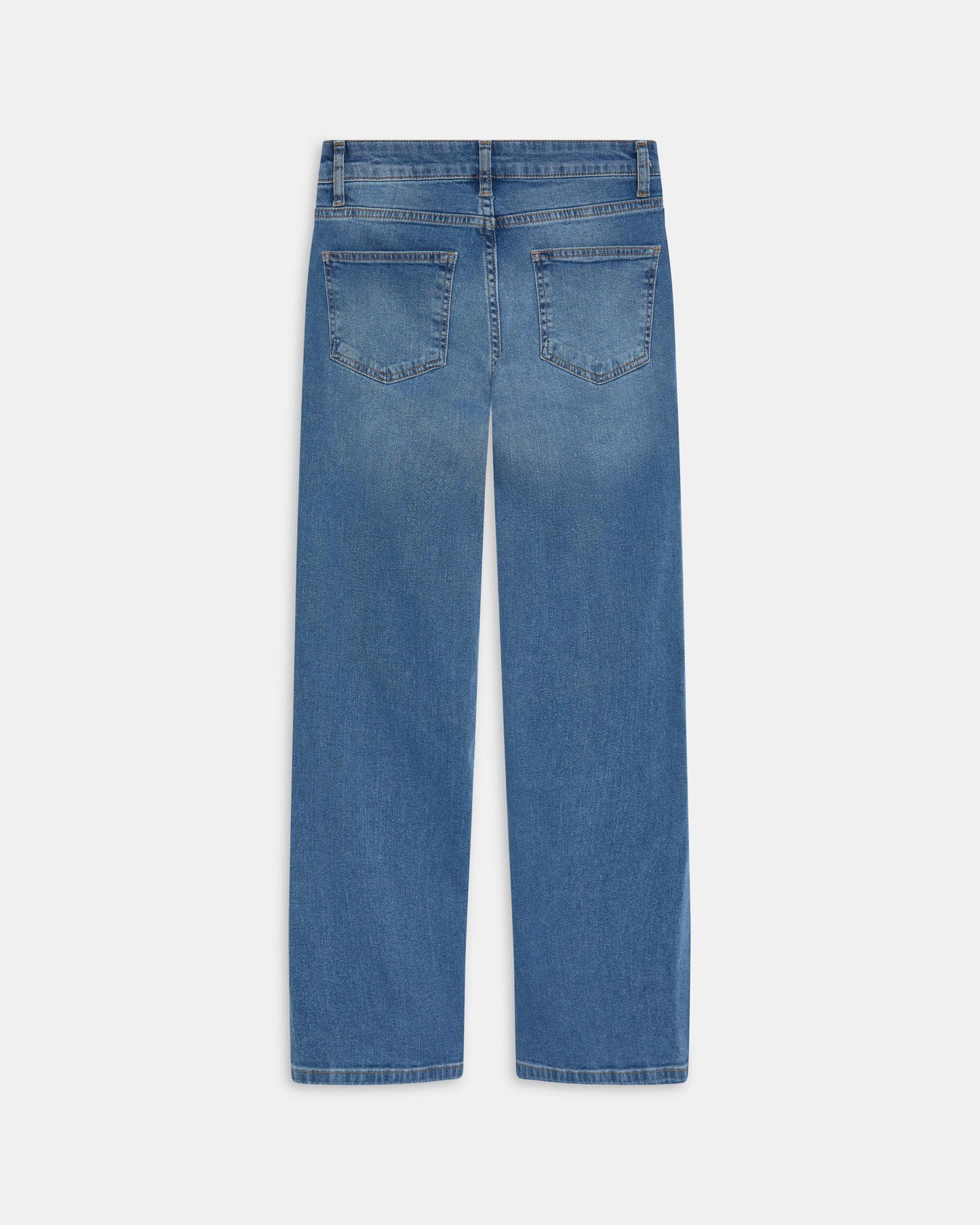 Jeans Cós Duplo Bolso Azul