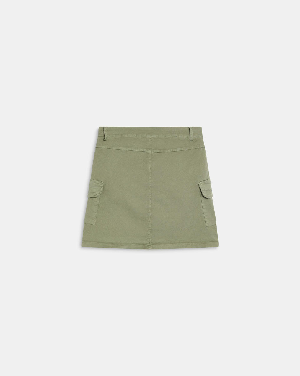 Green Cargo Pocket Miniskirt