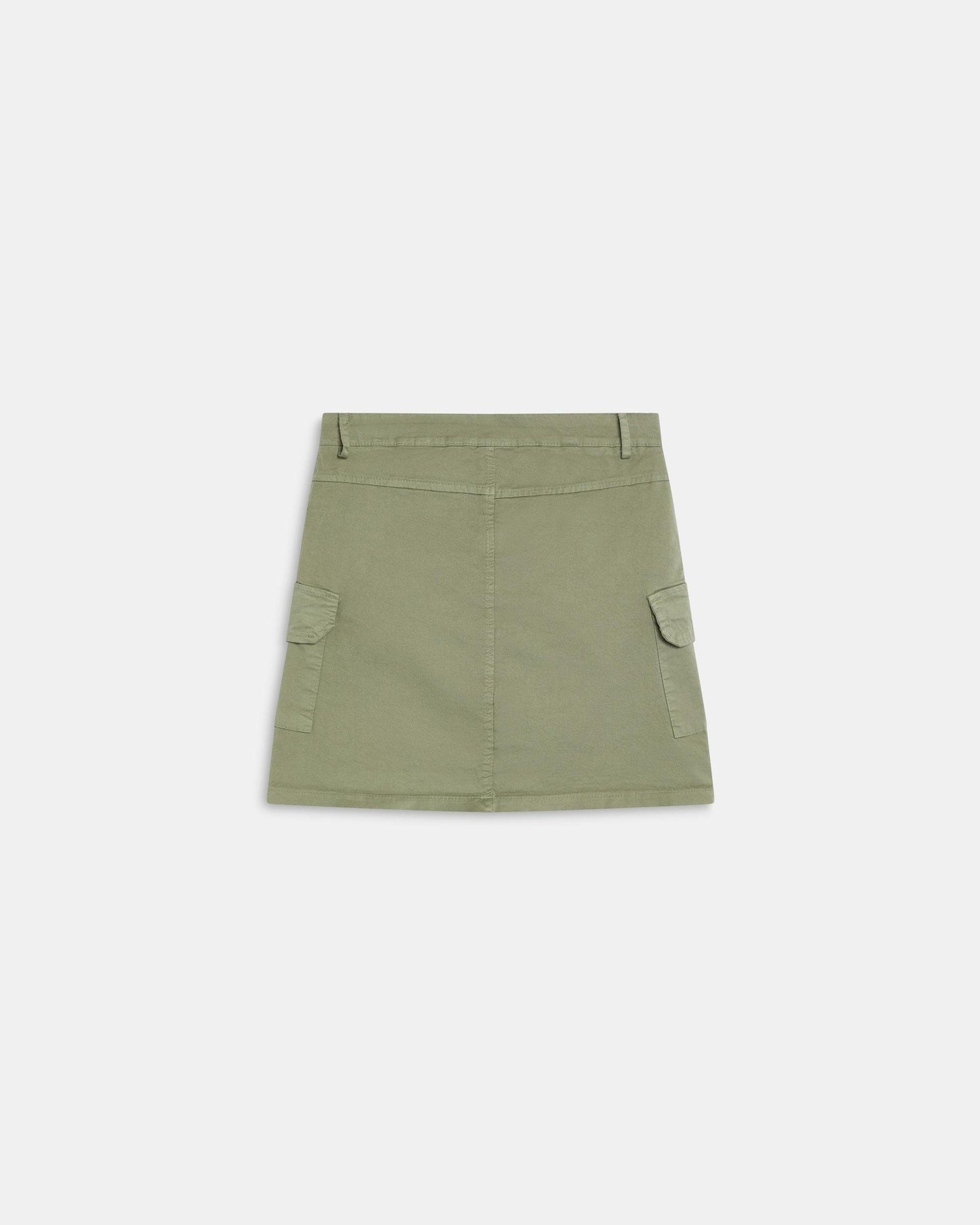 Green Cargo Pocket Miniskirt