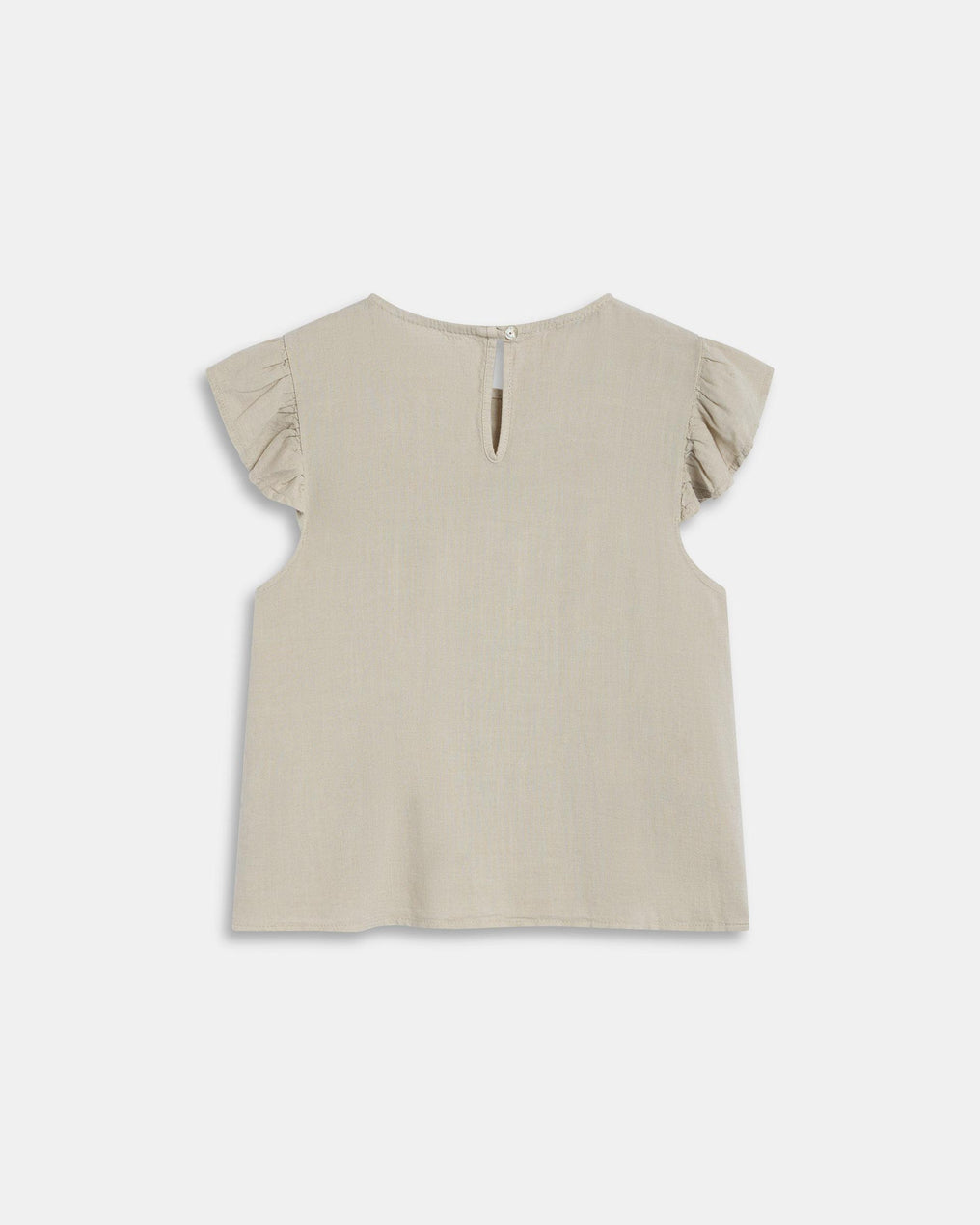 Blusa Jaretas Con Lino Beige