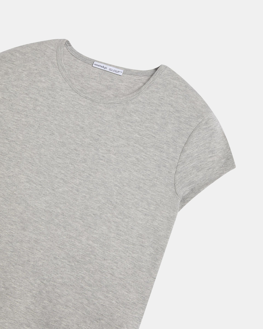 Camiseta Básica Manga Corta Gris