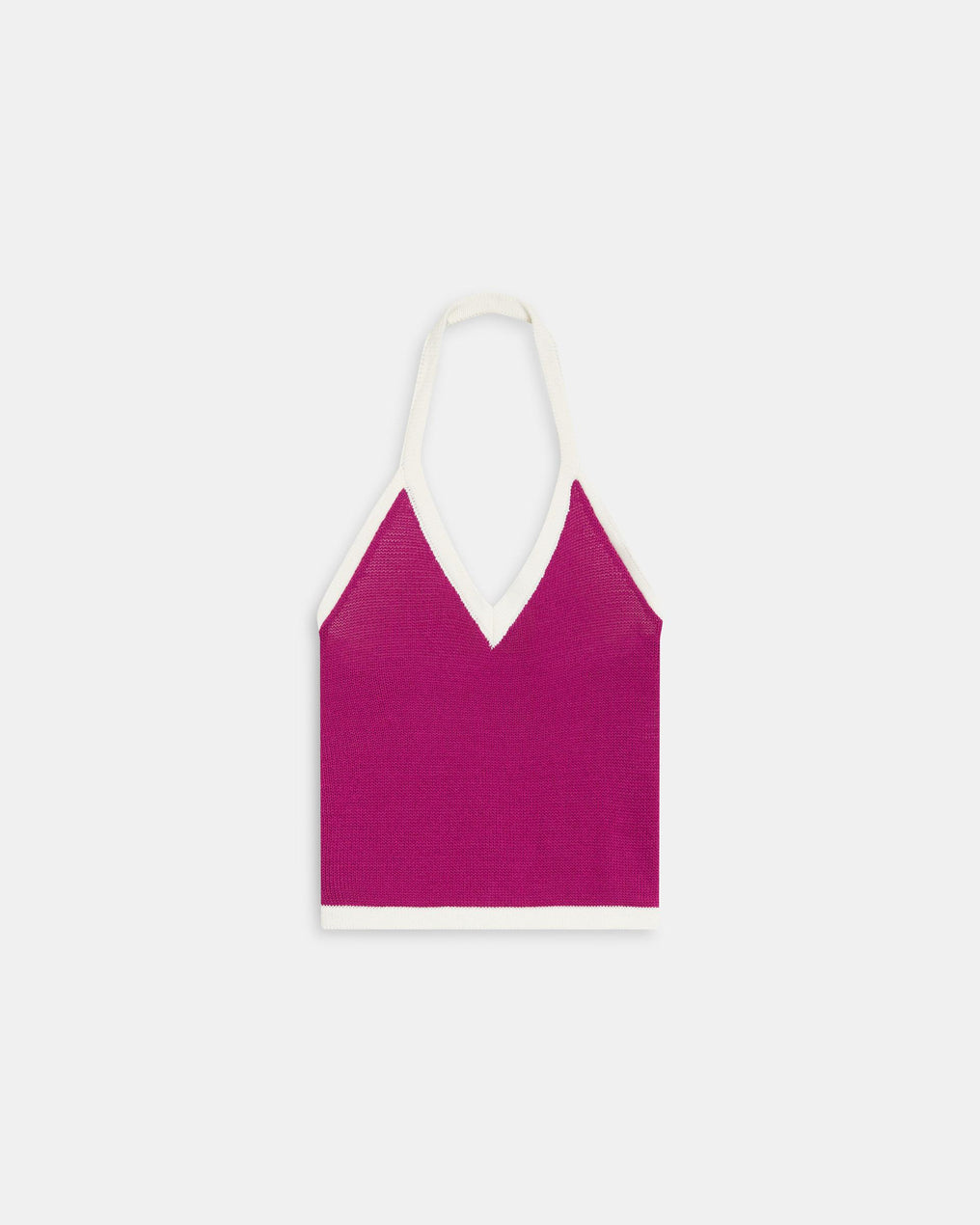 Contrast Fuchsia Halter Top