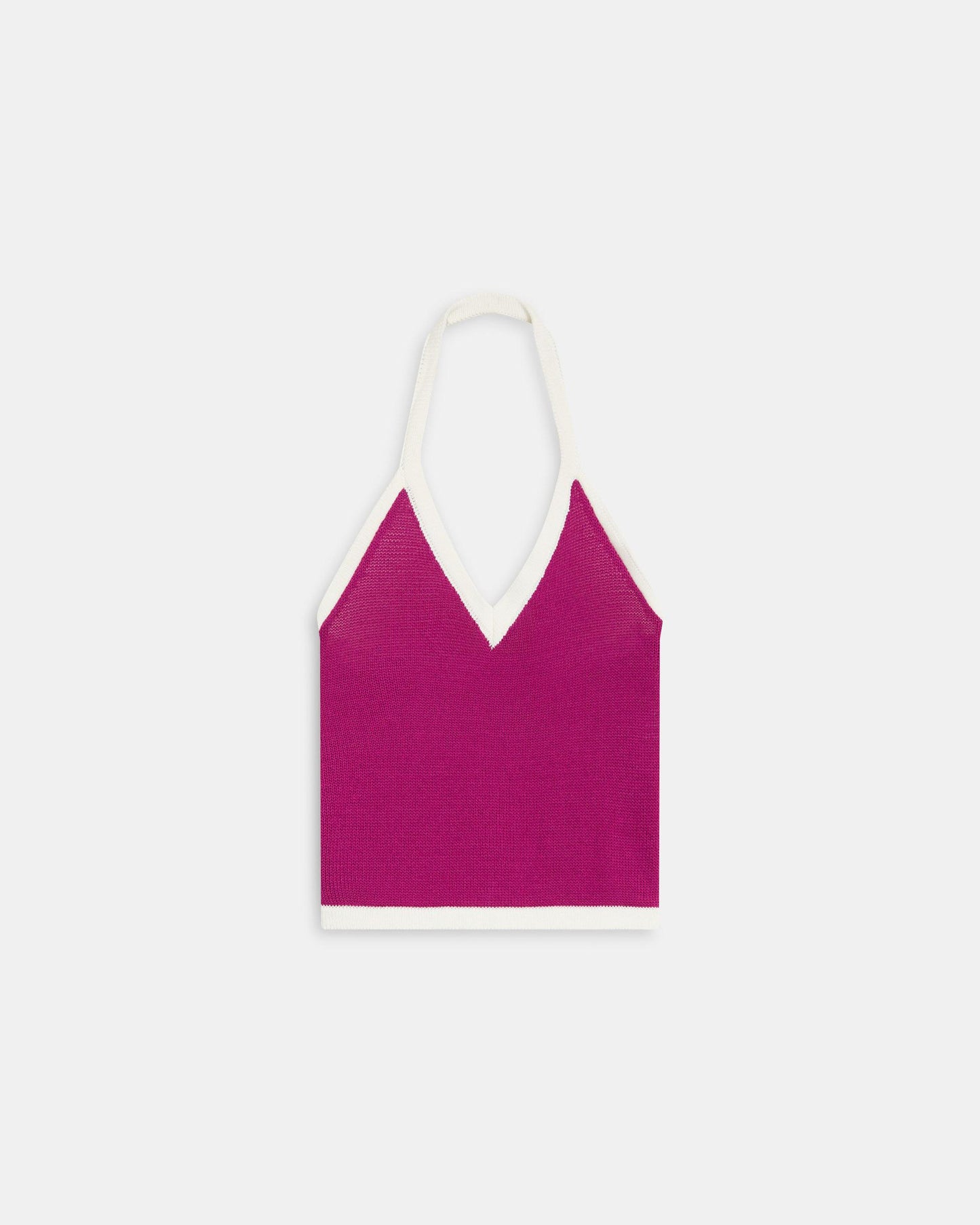 Contrast Fuchsia Halter Top