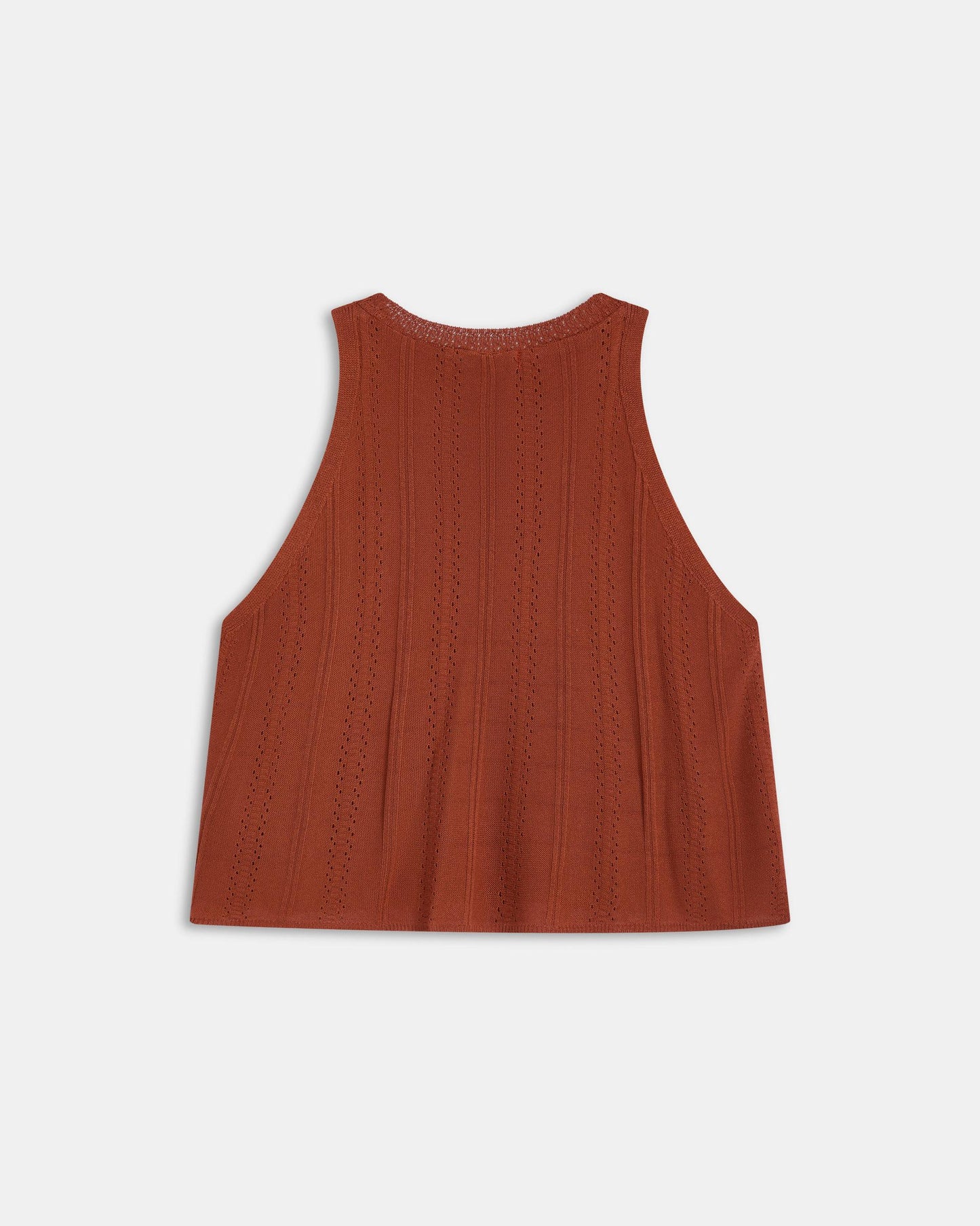Top Maille Ajouré Tuile