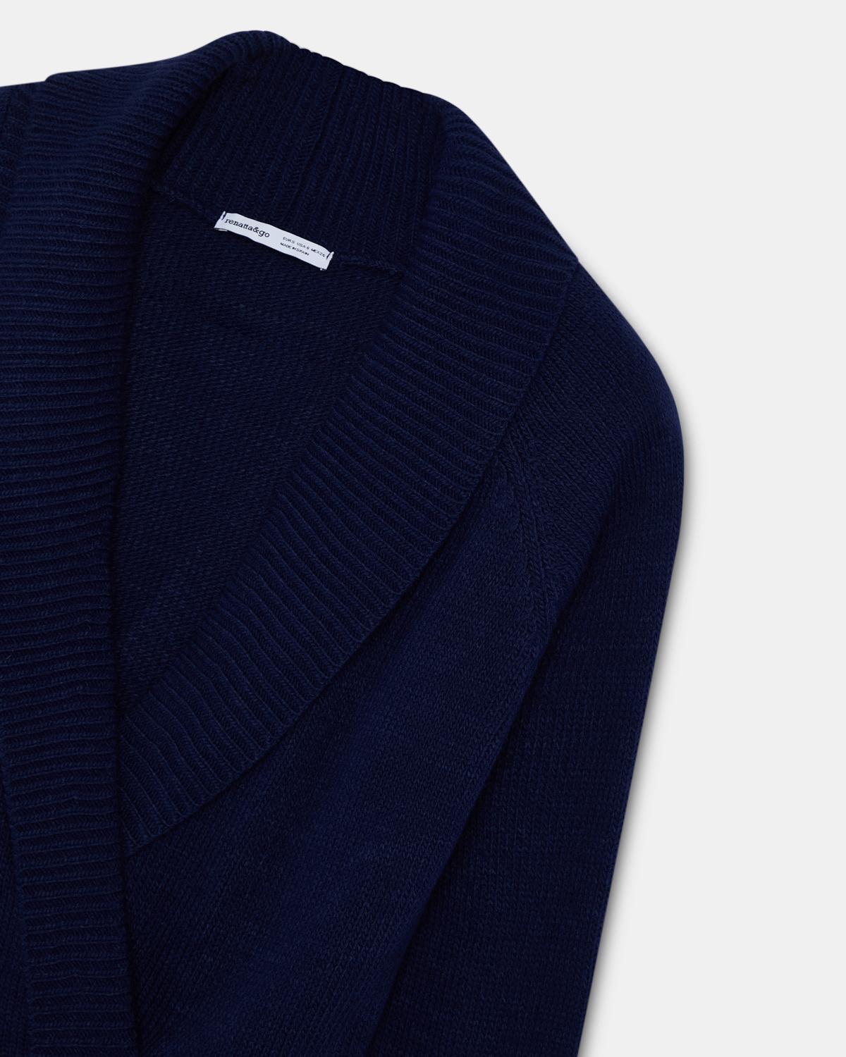 Pull Croisé Bleu Marine