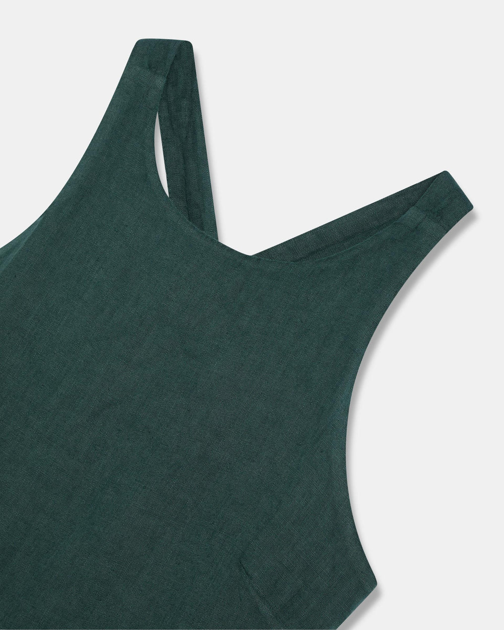 Top Lin Dos Nu Vert Foncé