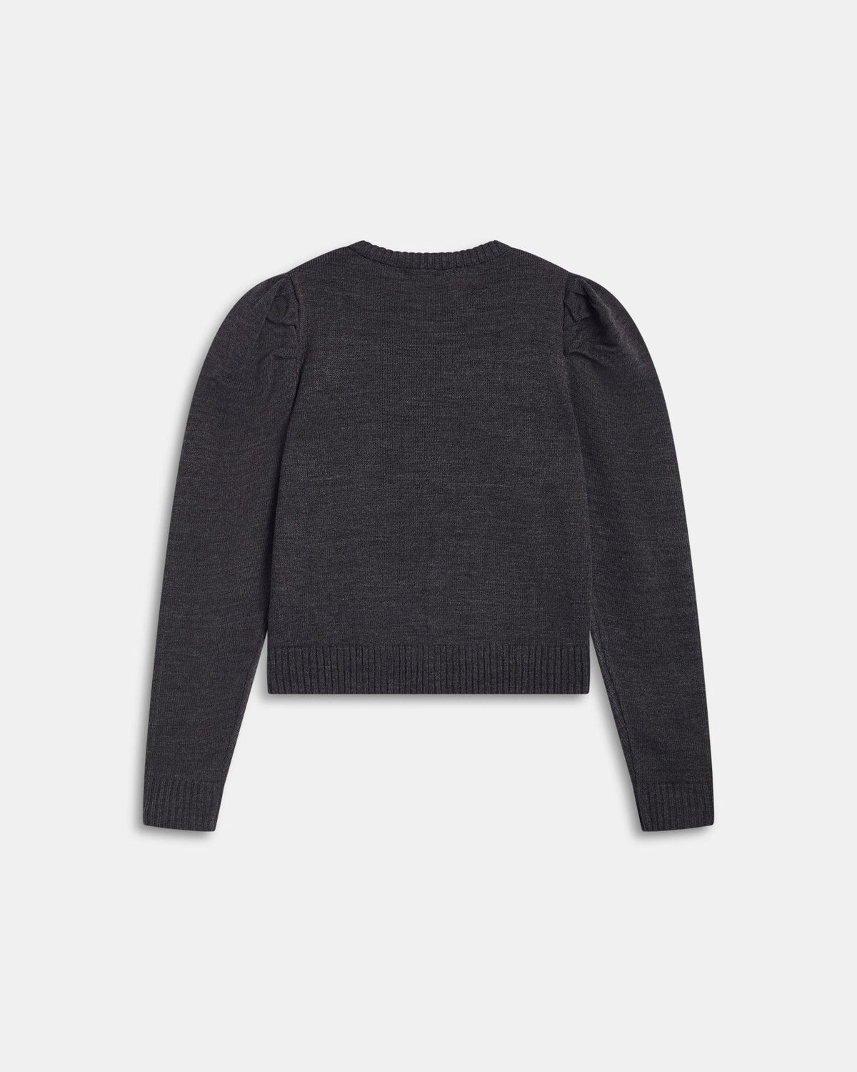 Pull Anthracite à Manches Bouffantes
