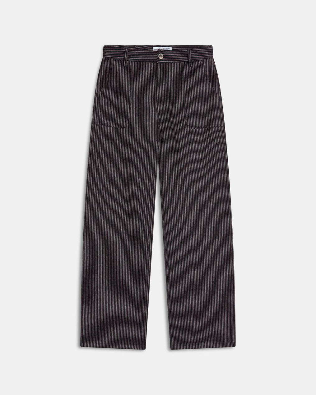 Pantalón Fluido Rayas Granate