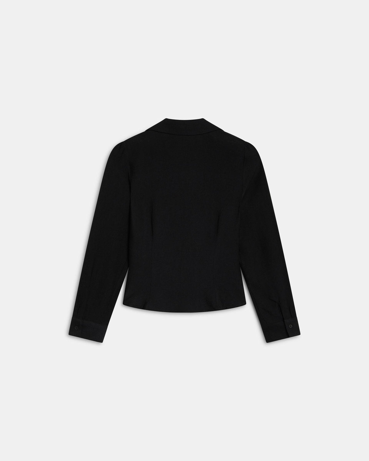 Camisa Botones Pinzas Negro
