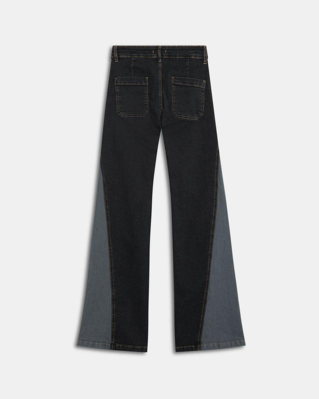 Jeans Cunhas Lateral Preto