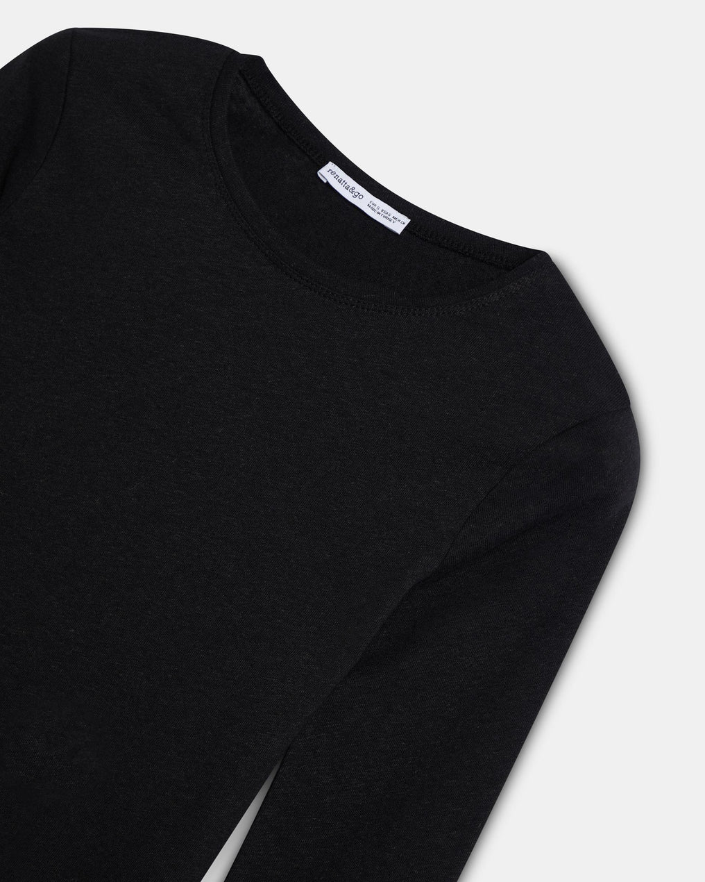 Basic Cap-Sleeve T-shirt Black
