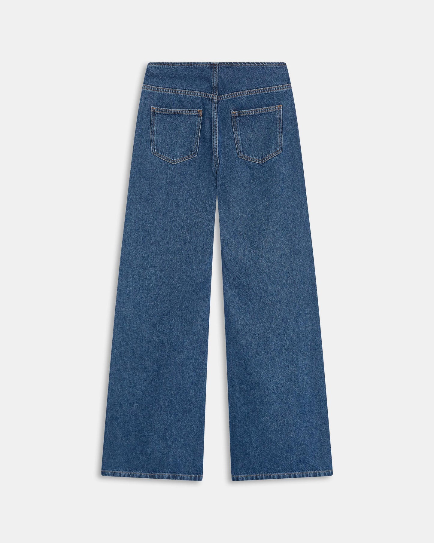 Jeans Broderies Ethniques Bleu
