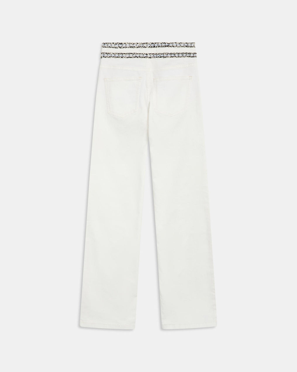 Jeans Detalhe Cós Branco