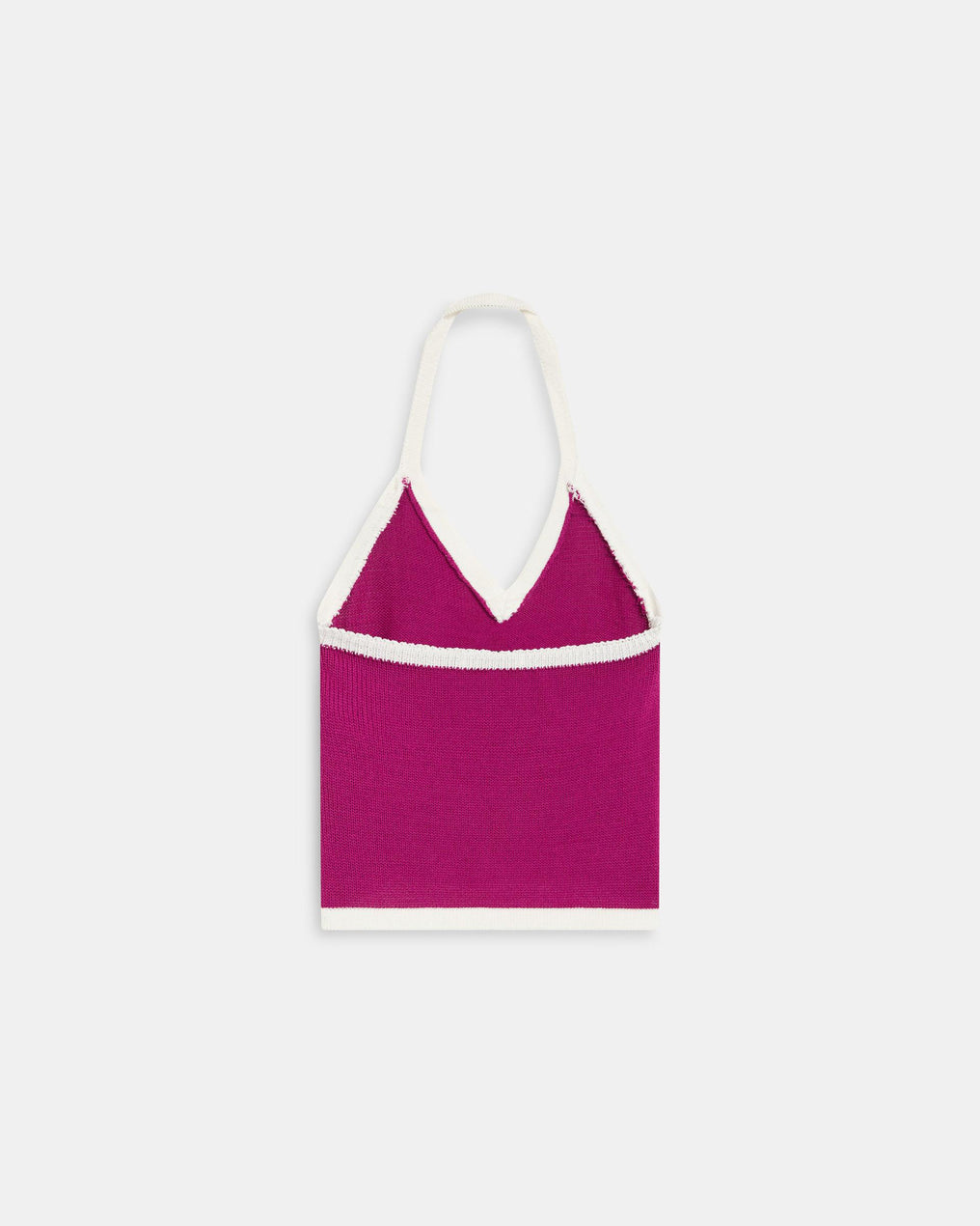 Contrast Fuchsia Halter Top
