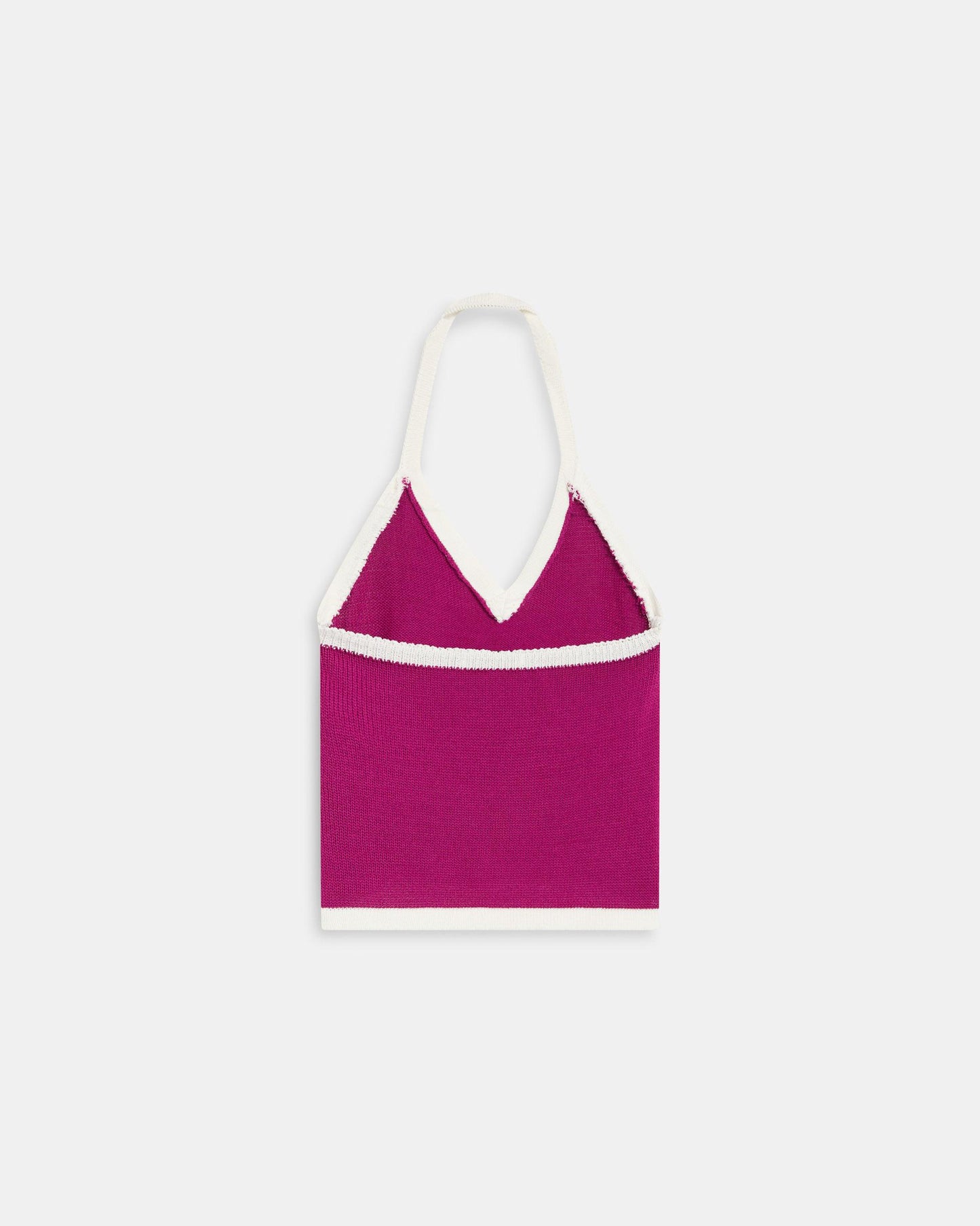 Contrast Fuchsia Halter Top