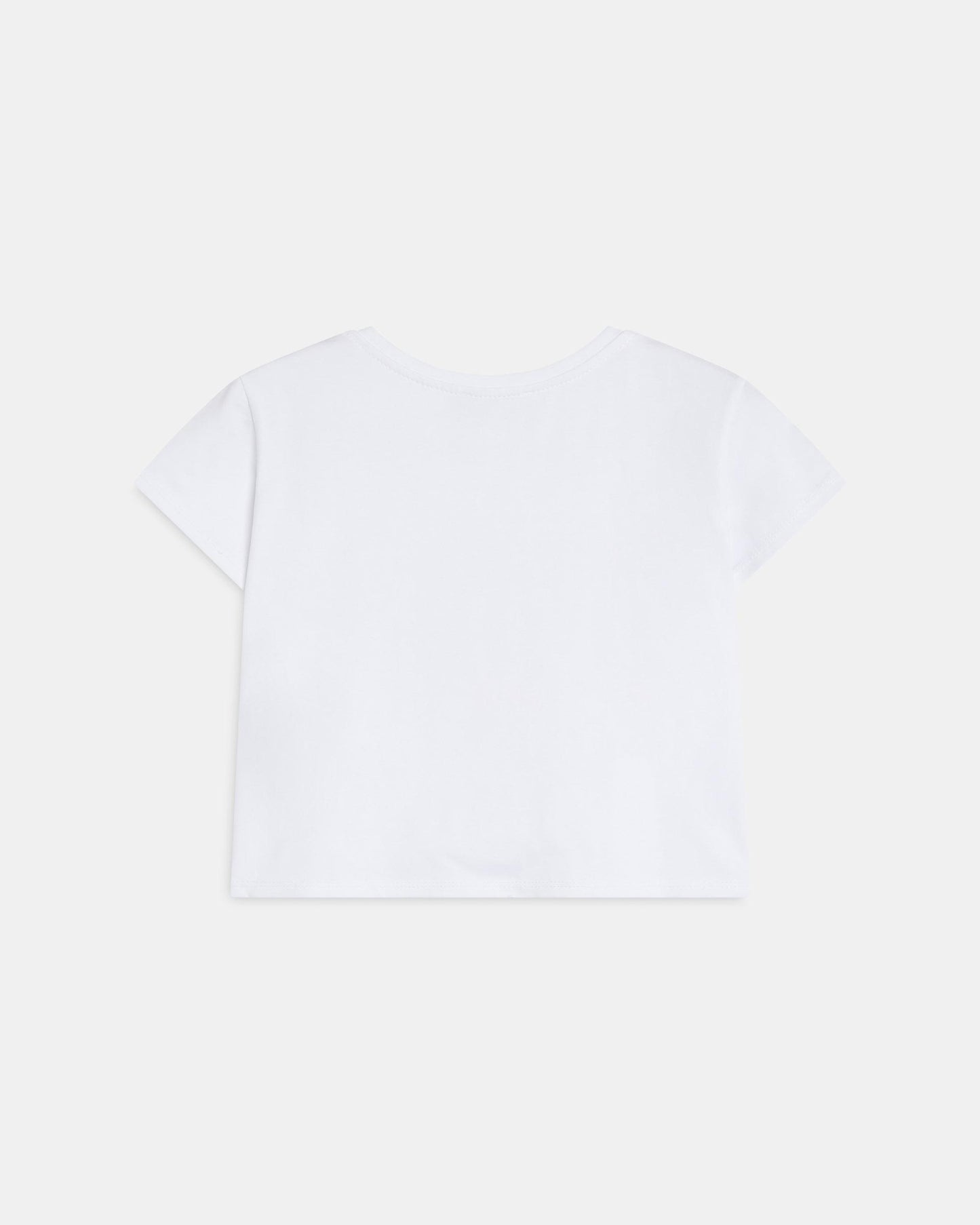 T-shirt Flor Crochet Branco