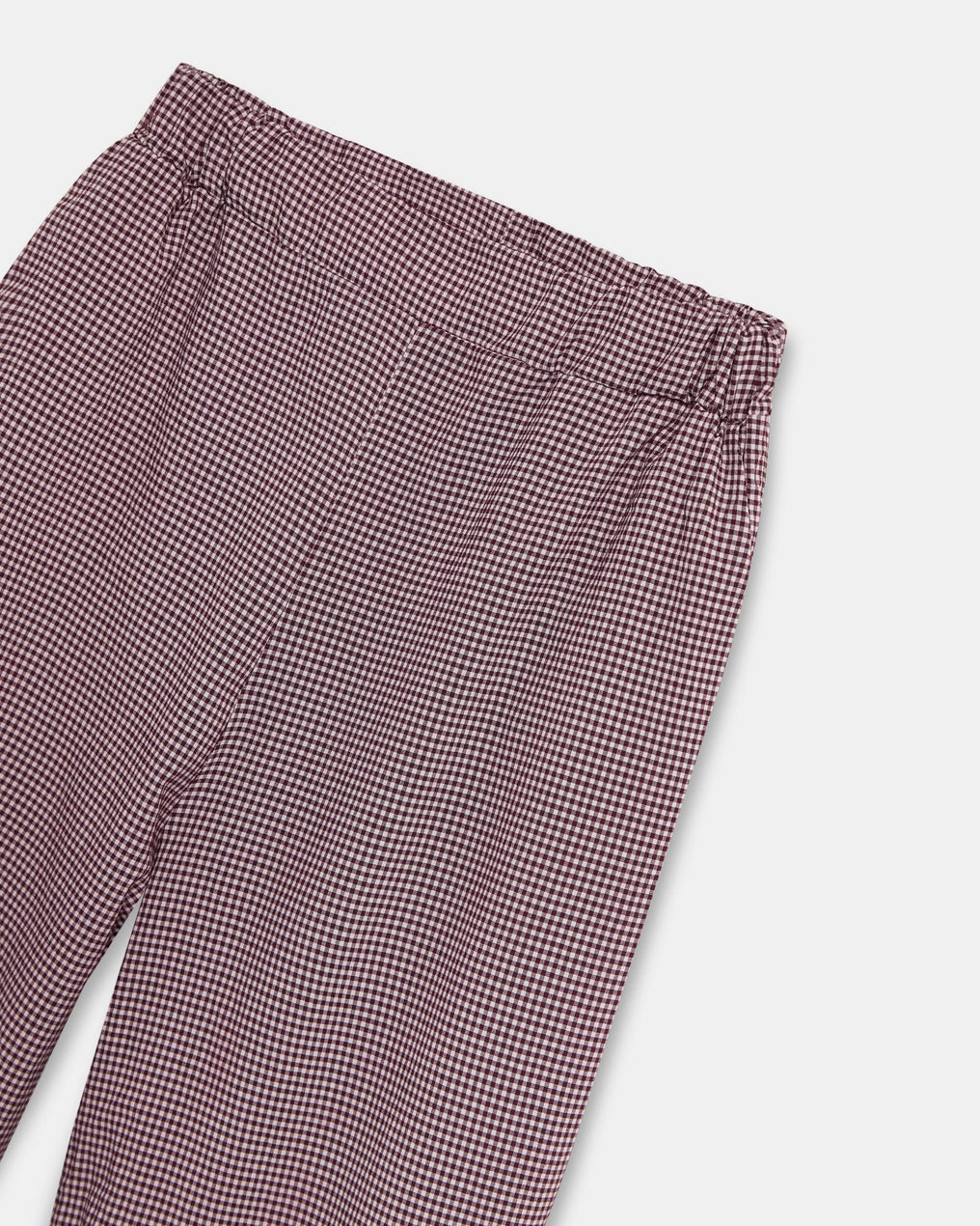 Pantalón Bombacho Cuadros Vichy Granate