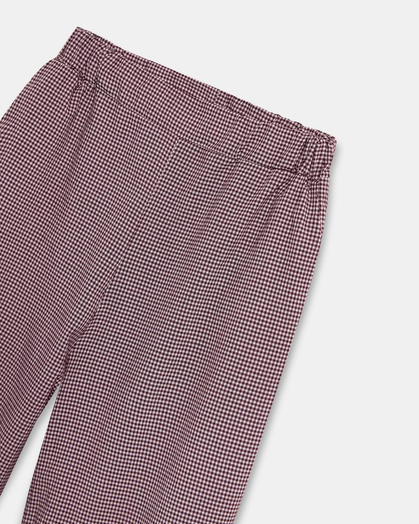 Pantalón Bombacho Cuadros Vichy Granate